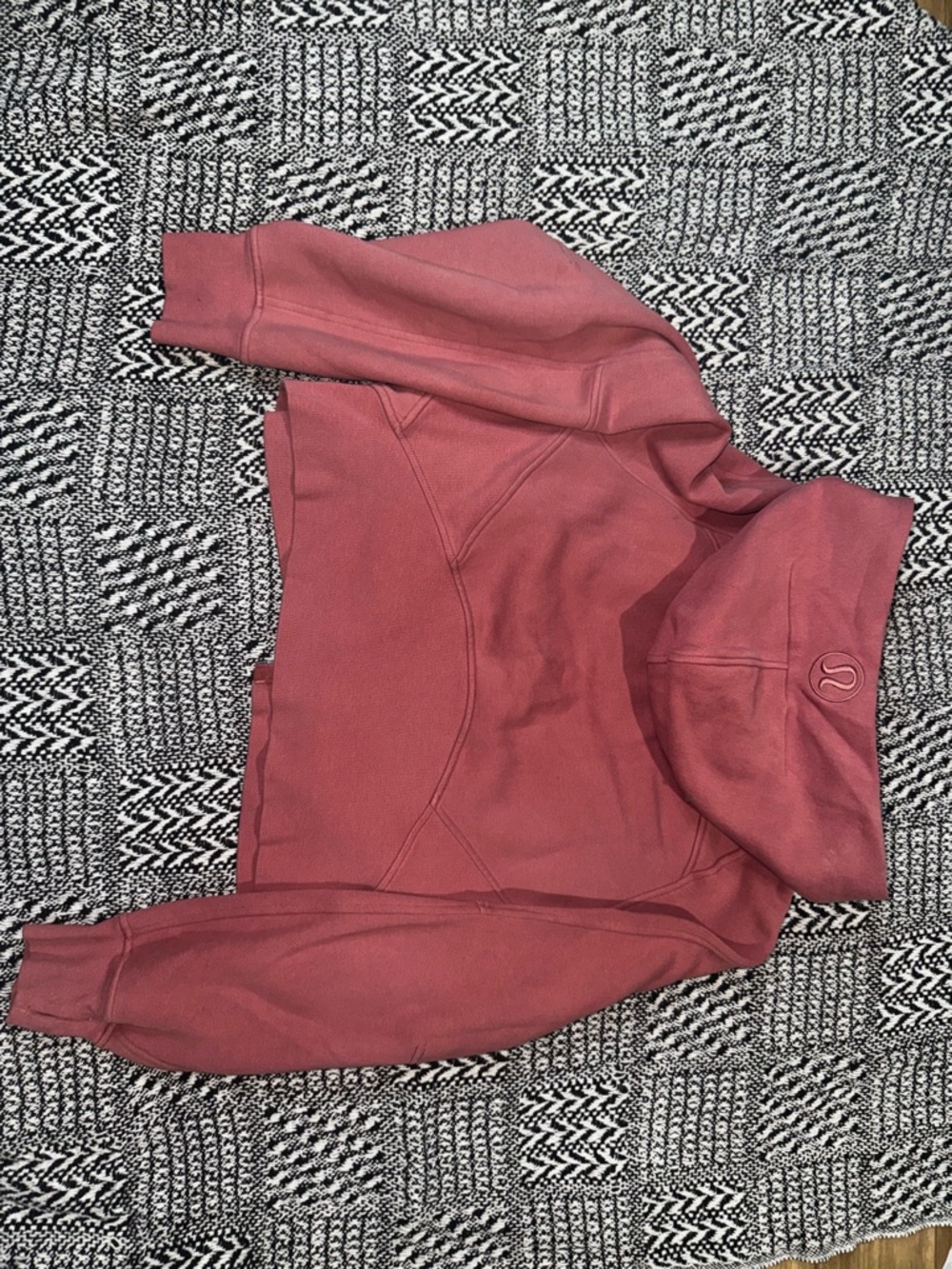 lululemon athletica Dusty Rose Cropped Zip Hoodie